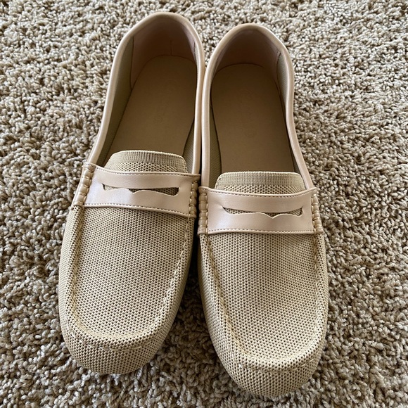 Khaki loafers women’s 8 (39) - Picture 1 of 5